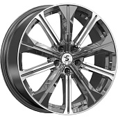 K&K КР013 7x19 5*112 ET43 DIA57.1 Diamond gloss graphite Литой