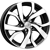 K&K Палермо 6.5x16 5*105 ET38 DIA56.6 Алмаз черный Литой