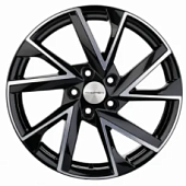 Khomen KHW 1714 7x17 5*112 ET40 DIA57.1 Black-FP Литой