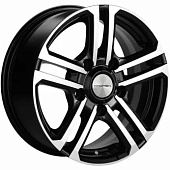 Khomen KHW 1602 6.5x16 5*139.7 ET40 DIA98.5 Black-FP Литой