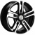 Khomen KHW 1602 6.5x16 5*139.7 ET40 DIA98.5 Black-FP Литой