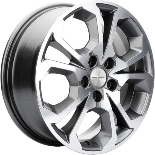 Khomen KHW 1711 6.5x17 5*114.3 ET50 DIA66.1 F-Silver Литой