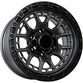 FF KF44 8x16 6*139.7 ET-10 DIA110.1 Matt Gunmetal with Matt Black Литой