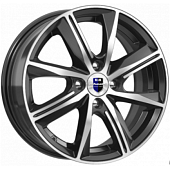 K&K Арнар 7x16 5*114.3 ET38 DIA67.1 Алмаз черный Литой