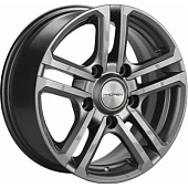 Khomen KHW 1602 6.5x16 5*139.7 ET40 DIA98.5 Gray Литой