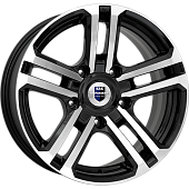 K&K Палладика 7x16 5*139.7 ET5 DIA98 Алмаз черный Литой