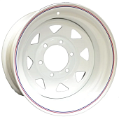 Off Road Wheels Nissan/Toyota 8x16 6*139.7 ET-25 DIA110.1 White Штампованный
