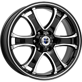 K&K Балеар 7.5x18 6*139.7 ET25 DIA106.1 Алмаз черный Литой