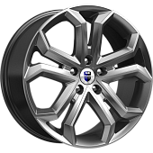 K&K Пандора 8.5x19 5*108 ET35 DIA67.1 Дарк платинум Литой