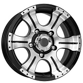 K&K Байконур 8x16 6*139.7 ET20 DIA108.6 Алмаз черный Литой