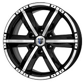 K&K Окинава 7.5x17 6*139.7 ET25 DIA106.1 Алмаз черный Литой