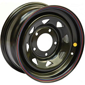 Off Road Wheels Niva 7x16 5*139.7 ET25 DIA98.5 Black Штампованный