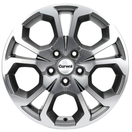 Khomen KHW 1711 6.5x17 5*108 ET33 DIA60.1 Gray-FP Литой