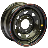 Off Road Wheels Nissan/Toyota 8x16 6*139.7 ET10 DIA110.1 Black Штампованный