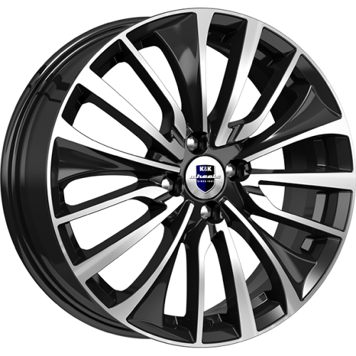 K&K Flanker 6.5x17 5*110 ET39 DIA65.1 Алмаз черный Литой