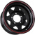 Grizzly SW01 9x16 6*139.7 ET-30 DIA110.1 Shinning Black With 2 Red Line Штампованный